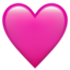 pink heart on Apple
