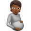 pregnant person: medium-dark skin tone on Apple