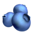 blueberries on Apple