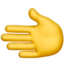 leftwards hand on Apple