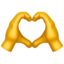 heart hands on Apple