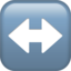 left-right arrow on Apple