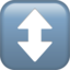 up-down arrow on Apple