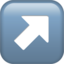 up-right arrow on Apple