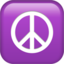 peace symbol on Apple