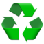 recycling symbol on Apple