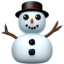 snowman without snow on Apple