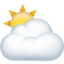 sun behind cloud on Apple