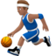 man bouncing ball: medium skin tone on Apple