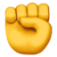 raised fist on Apple