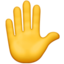 raised hand on Apple