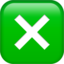 cross mark button on Apple