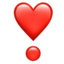 heart exclamation on Apple