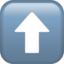 up arrow on Apple