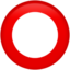 hollow red circle on Apple