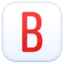 B button (blood type) on Facebook