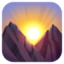 sunrise over mountains on Facebook