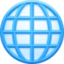globe with meridians on Facebook