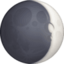 waxing crescent moon on Facebook