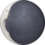 waning crescent moon on Facebook