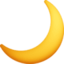 crescent moon on Facebook