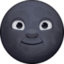 new moon face on Facebook