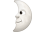 first quarter moon face on Facebook