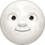 full moon face on Facebook