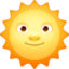 sun with face on Facebook