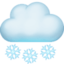 cloud with snow on Facebook