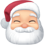 Santa Claus: light skin tone on Facebook