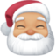 Santa Claus: medium-light skin tone on Facebook