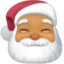 Santa Claus: medium skin tone on Facebook