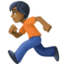 person running: medium-dark skin tone on Facebook