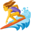 woman surfing on Facebook