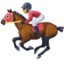 horse racing: medium skin tone on Facebook