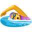 woman swimming on Facebook