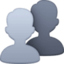 busts in silhouette on Facebook