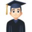 man student: light skin tone on Facebook