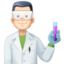 man scientist: light skin tone on Facebook