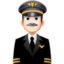 man pilot: light skin tone on Facebook