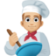 man cook: medium-light skin tone on Facebook
