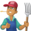 man farmer: medium skin tone on Facebook