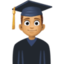 man student: medium skin tone on Facebook