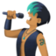 man singer: medium skin tone on Facebook