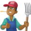 man farmer: medium-dark skin tone on Facebook