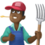 man farmer: dark skin tone on Facebook