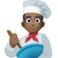 man cook: dark skin tone on Facebook