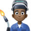 man factory worker: dark skin tone on Facebook
