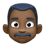 man: dark skin tone on Facebook